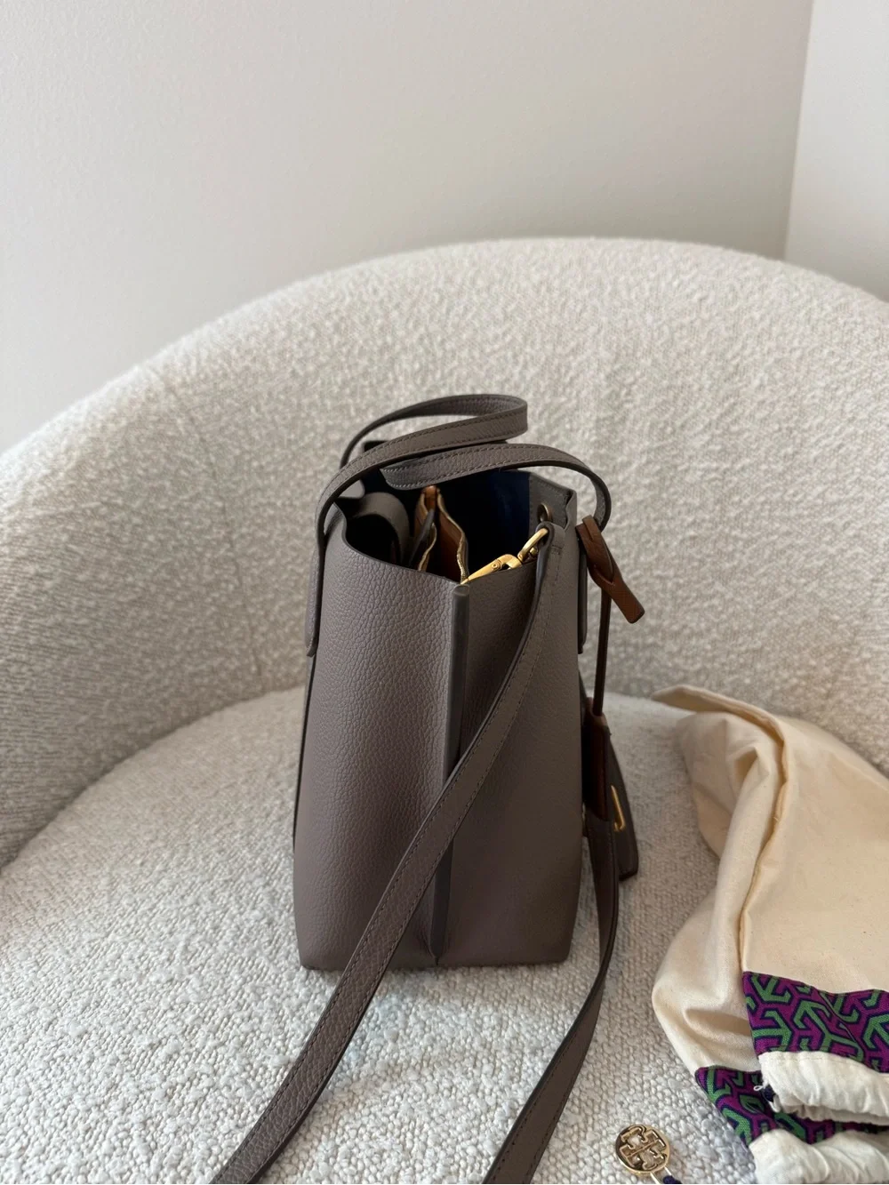 Tory Burch Small Perry Triple-Compartment Tote
